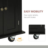 Mobile Kitchen Island Cart With Rubberwood Top And Drawers - Omega Lifestyles