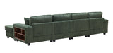 Modern Convertible U-Shaped Corduroy Fabric Sofa - Omega Lifestyles