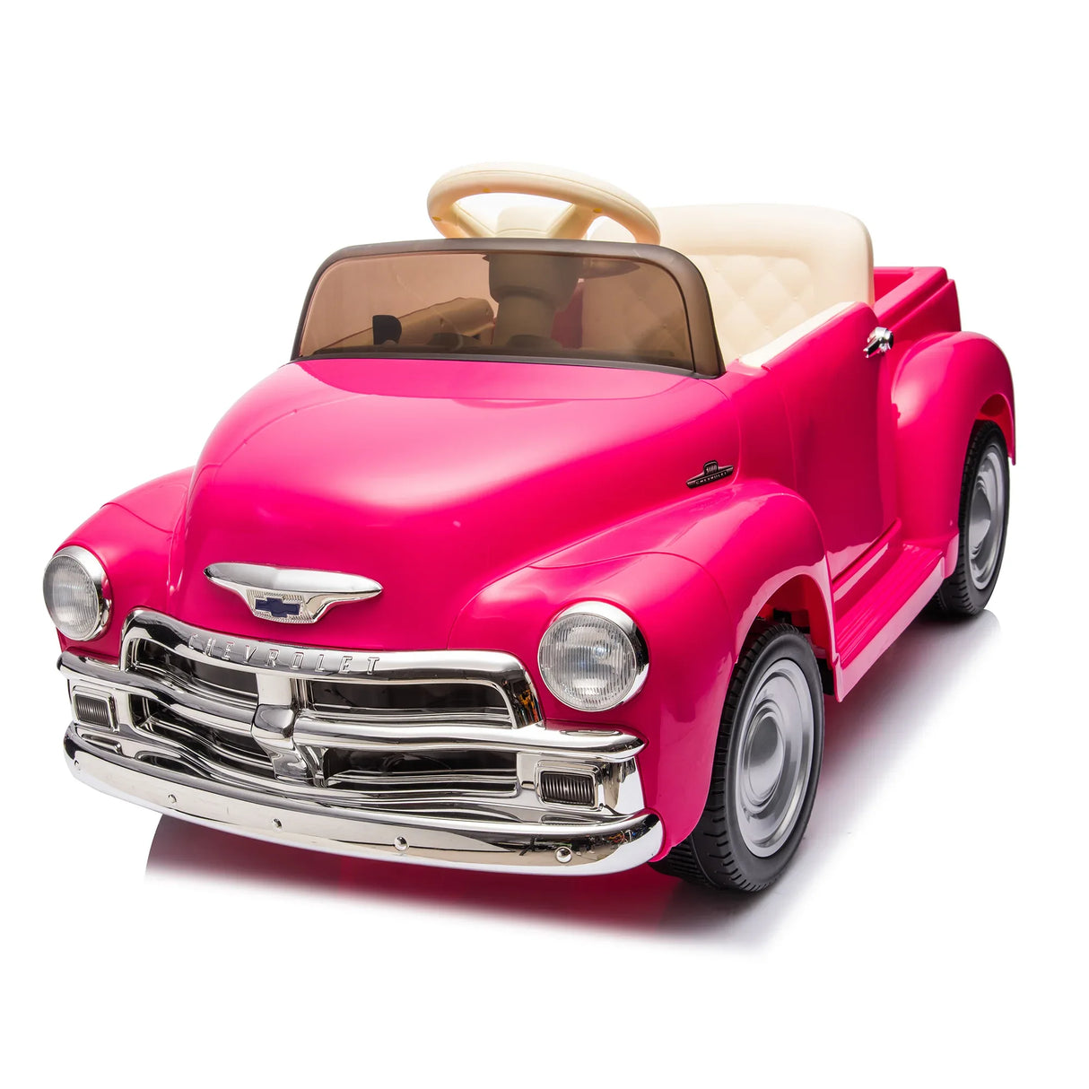 12V Pink Licensed Chevrolet Ride On Truck Car - Omega Lifestyles