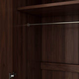 2-Door Solid Wood Wardrobe Armoire With Shelves - Omega Lifestyles