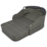 Outdoor PE Rattan Adjustable Canopy Double Sunbed - Omega Lifestyles