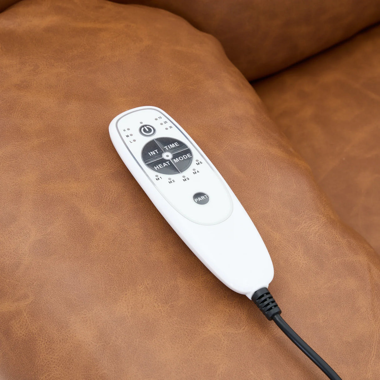 Medium-Firm PU Leather Remote-Controlled Heating Massage Recliner - Omega Lifestyles