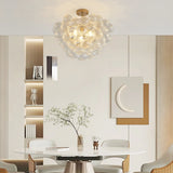 20-Inch Gold Iron Ceiling Pendant Light With Globe Shade - Omega Lifestyles