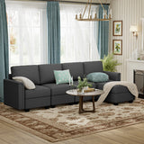 Modular 5-Seater Memory Foam Sectional Sofa Couch - Omega Lifestyles