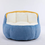 Multicolor Faux Fur Oversized Foam Filled Bean Bag Chair - Omega Lifestyles
