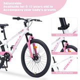 24-Inch Steel Frame Kids Mountain Bike Age 9-12 - Omega Lifestyles