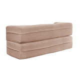 Full Size Plush Corduroy Foam Folding Sleeper Sofa Bed With Pillows - Omega Lifestyles