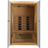 2-Person Eastern Hemlock Wood Infrared Home Sauna - Omega Lifestyles
