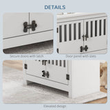 Elevated Dog Bowl Stand With Storage Cabinet - Sleep Galleria