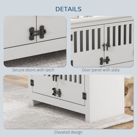 Elevated Dog Bowl Stand With Storage Cabinet - Sleep Galleria