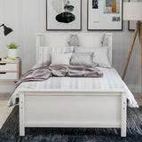 Twin Solid Wood Platform Bed With Headboard Footboard - Omega Lifestyles
