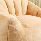 High-Density Foam Faux Fur Beanbag Chair - Sleep Galleria