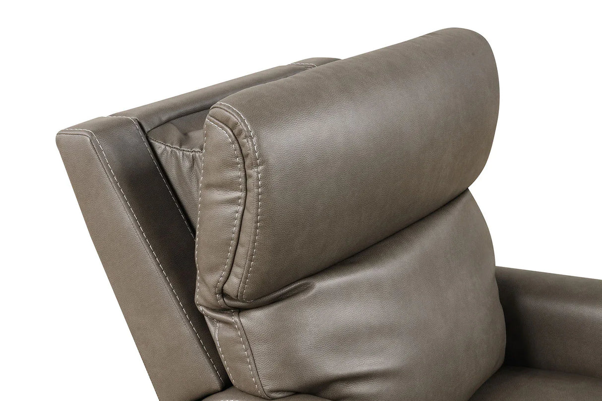 Contemporary Gray Leatherette Single Motor Lift Chair - Omega Lifestyles