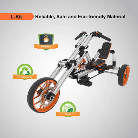 Buildable Kids Aluminum Go Kart Kit With Modular Design - Omega Lifestyles