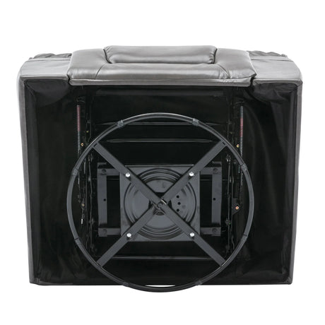 Grey Manual PU Upholstered Home Theater Recliner Chair Set - Omega Lifestyles