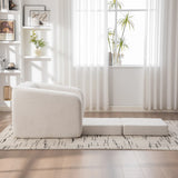 Convertible Chenille Sofa Bed With Folding Foam Cushion - Omega Lifestyles