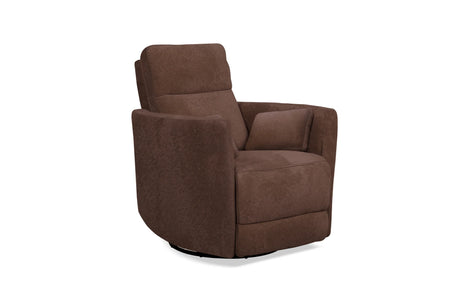 Manual Swivel Recliner With Bolster Pillows Polyester - Omega Lifestyles