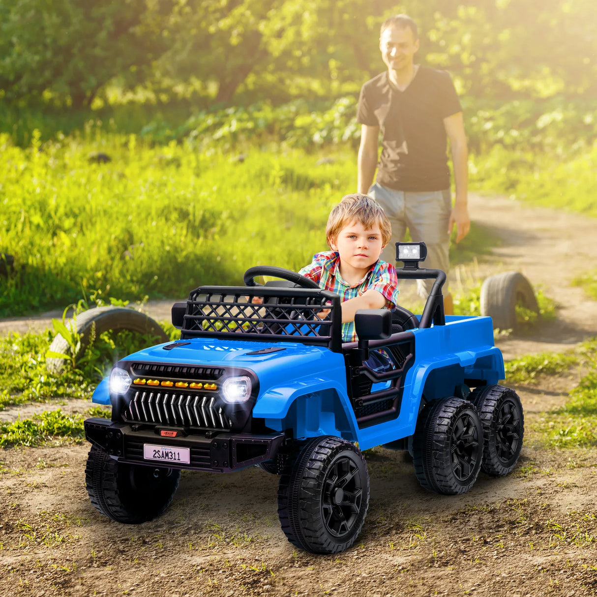 Kids 12V 4x4 Electric Ride-On Car With Remote Control - Omega Lifestyles