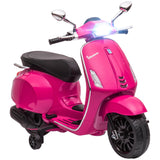 Kids 6V Vespa Licensed Electric Motorcycle With Music - Omega Lifestyles