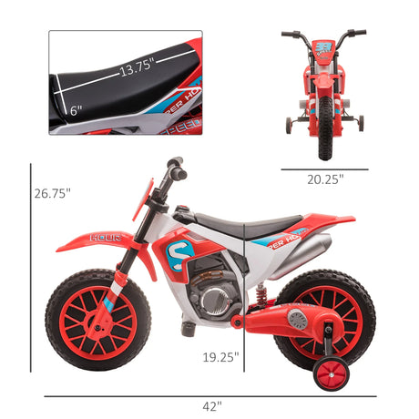 12V Battery-Powered Kids Electric Ride-On Motorcycle Bike - Omega Lifestyles
