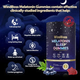 Melatonin Sleep Aid Gummies Natural Relaxation Supplement - Omega Lifestyles