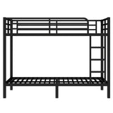 Metal Twin XL Over Twin XL Space-Saving Bunk Bed - Omega Lifestyles
