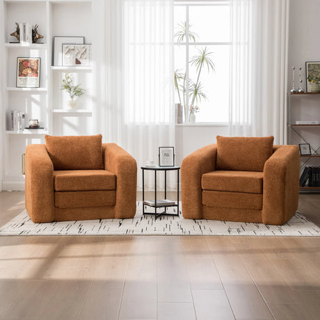 Convertible Chenille Foldable Single Sofa Bed With Pillow - Omega Lifestyles