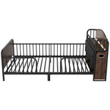 Twin Metal Platform Bed Frame With LED Light - Omega Lifestyles