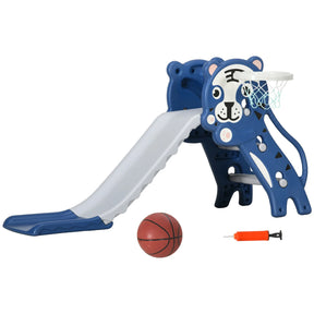 2-in-1 Toddler Slide With Basketball Hoop - Omega Lifestyles