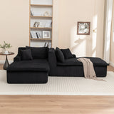 Corduroy Foam Upholstered Chaise Lounge Sleeper Chair - Omega Lifestyles