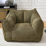 Chenille Bean Bag Chair With Resilient Foam - Omega Lifestyles