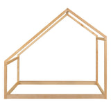 Twin Solid Wood Natural House Bed Frame - Omega Lifestyles