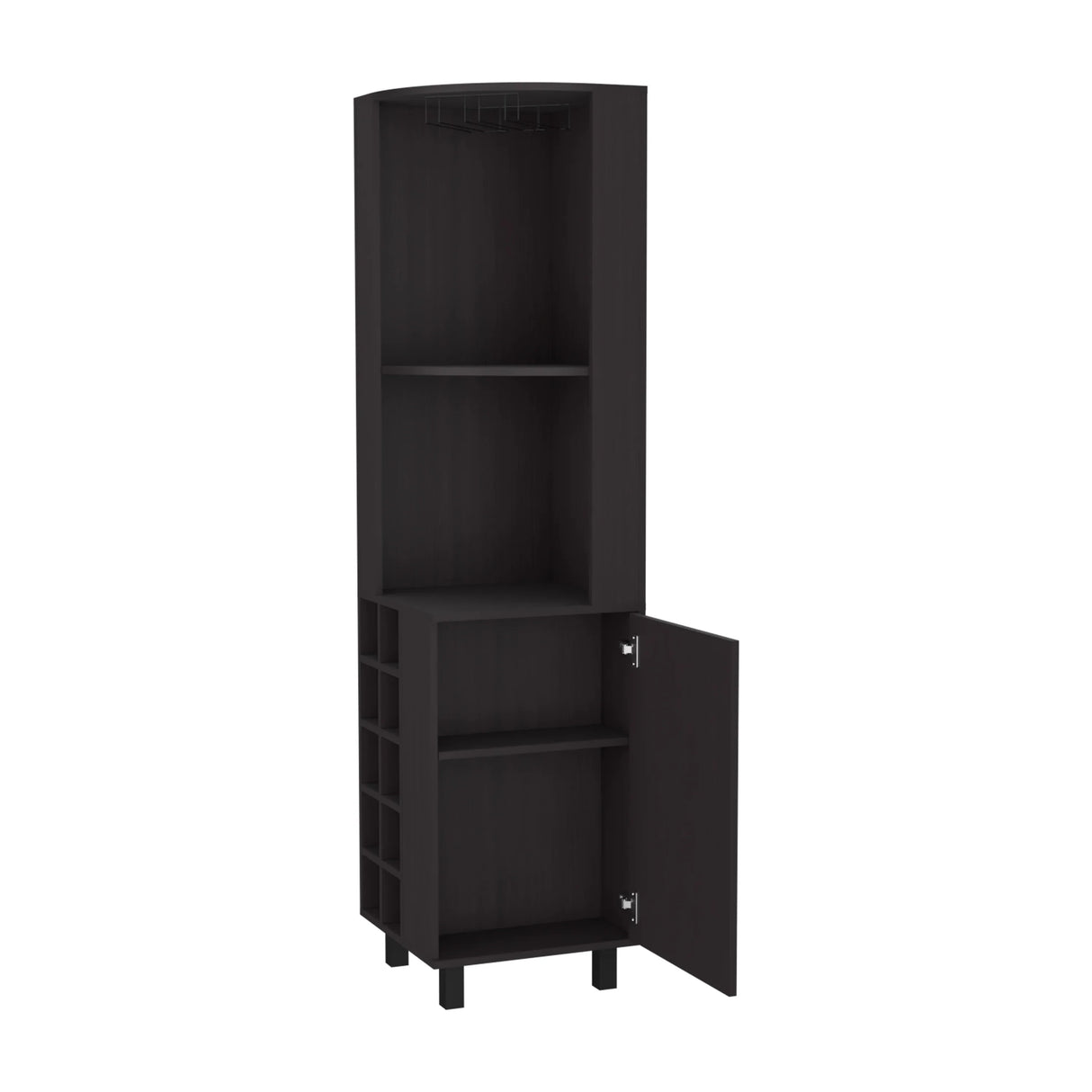 Leah Corner Bar Cabinet With Wine Rack Storage - Omega Lifestyles