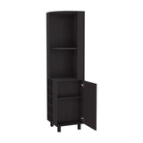 Leah Corner Bar Cabinet With Wine Rack Storage - Omega Lifestyles