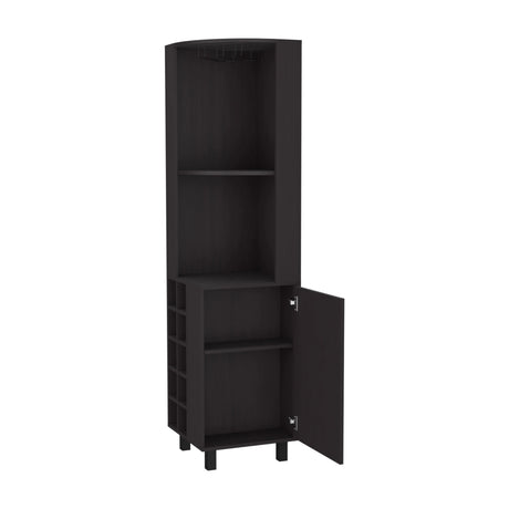 Leah Corner Bar Cabinet With Wine Rack Storage - Omega Lifestyles