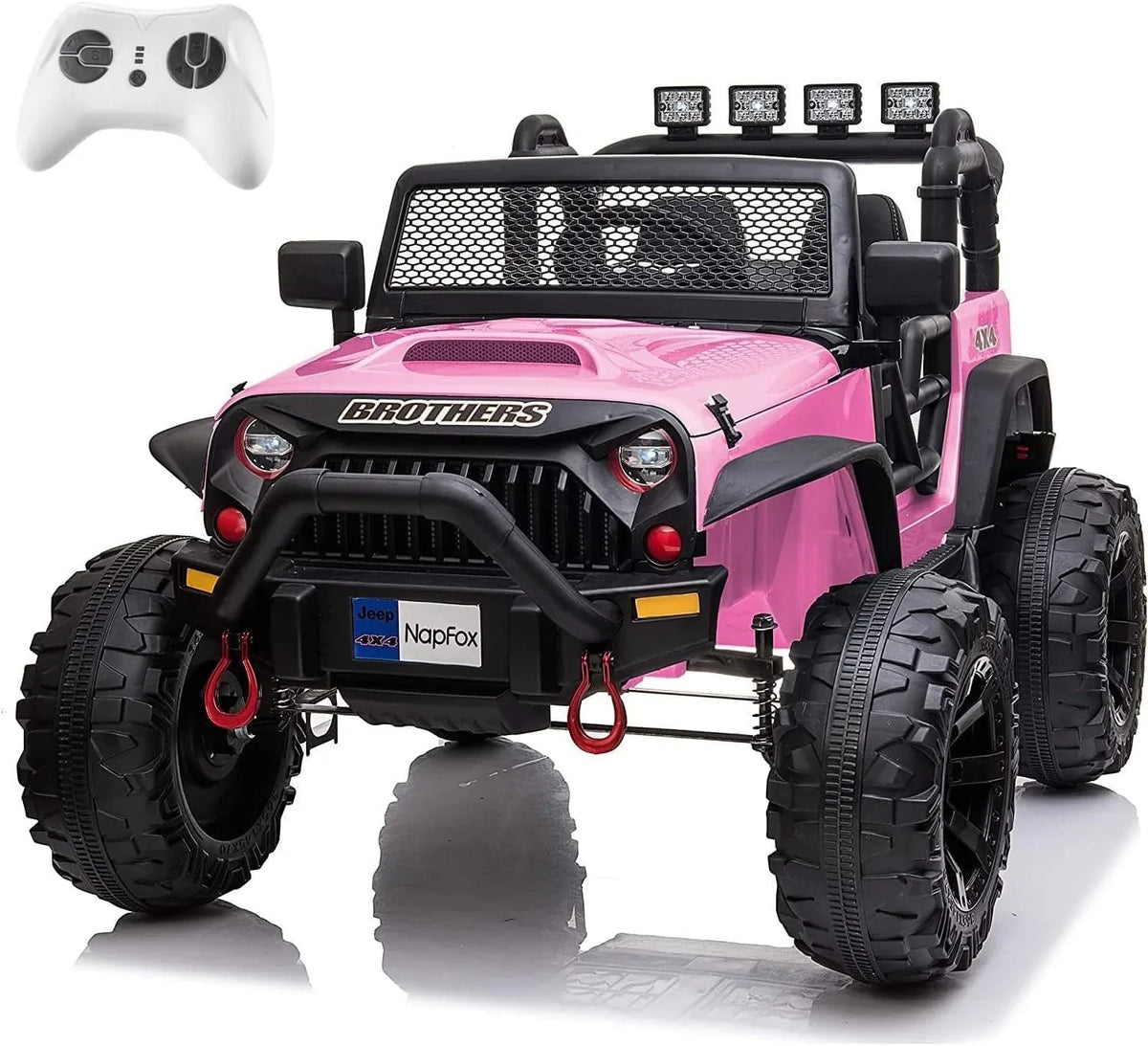 12V Pink 2-Seater Kids Electric Ride-On Car Truck - Omega Lifestyles