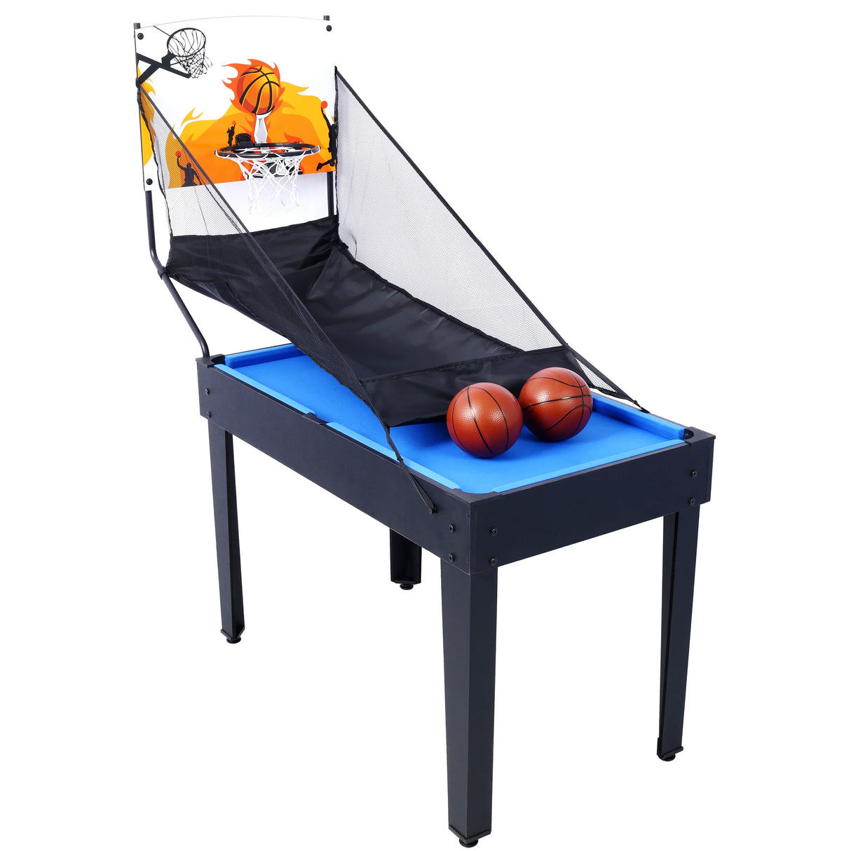 5-in-1 Multi-Game Table Billiards Foosball Ping Pong Basketball - Omega Lifestyles