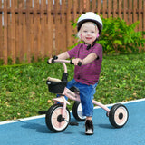Adjustable Seat Toddler Metal Tricycle With Bell Basket - Omega Lifestyles