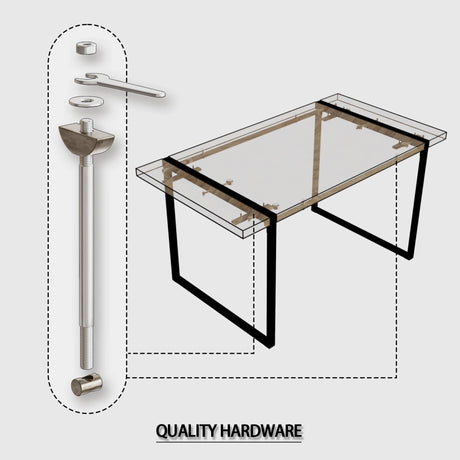 5-Piece Modern Industrial MDF Dining Table And Chairs Set - Omega Lifestyles