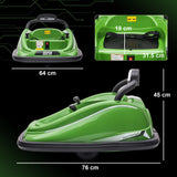 12V Remote Control Toddler Bumper Car With 360° Rotation - Omega Lifestyles