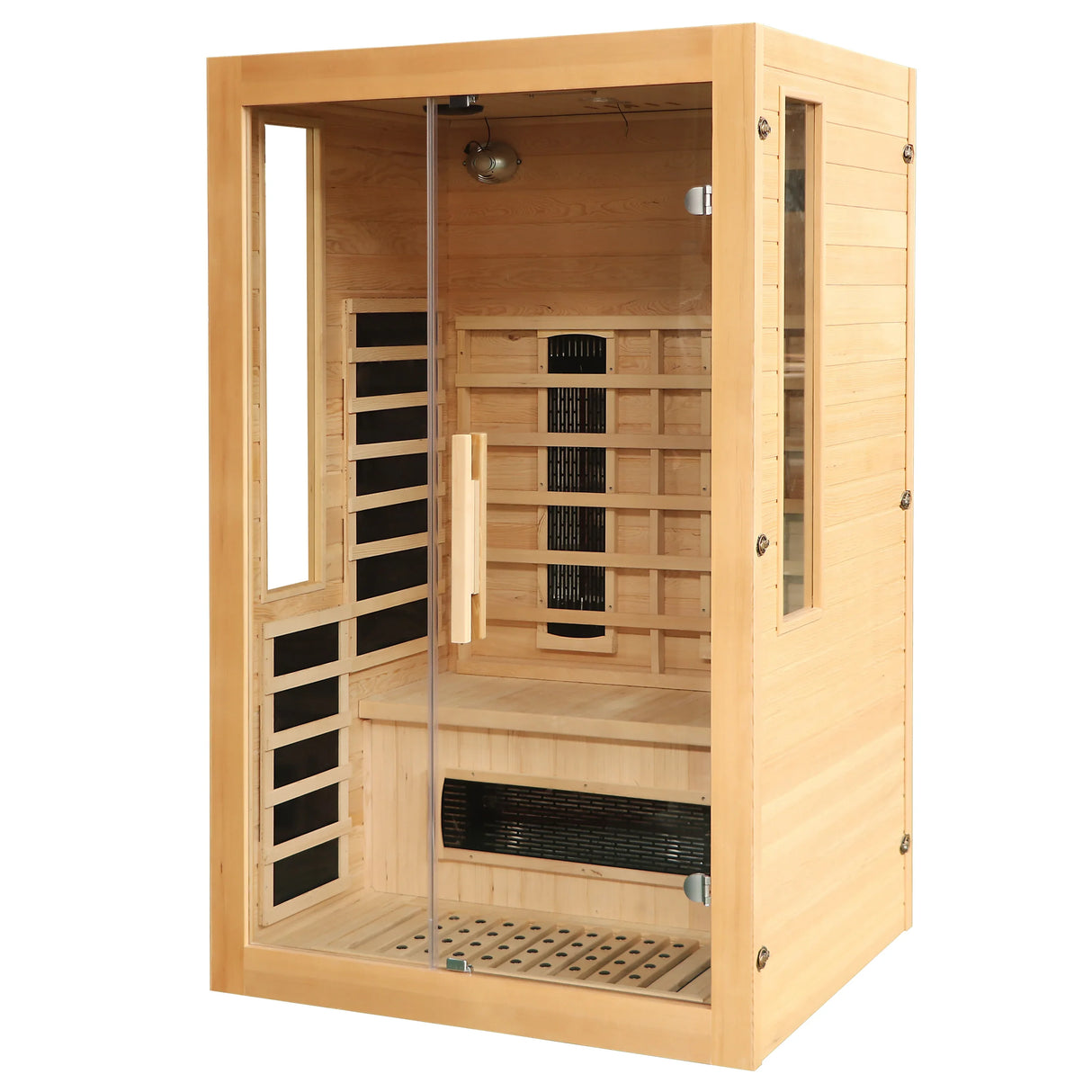 2 to 3 Person Hemlock Wood Low EMF Far Infrared Sauna - Omega Lifestyles