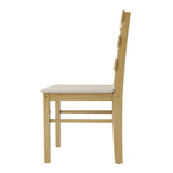 Solid Wood Natural Finish Dining Table And Chair Set - Omega Lifestyles