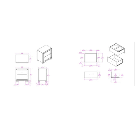 Modern White Queen 5-Piece Bedroom Set With LED Lighting - Omega Lifestyles