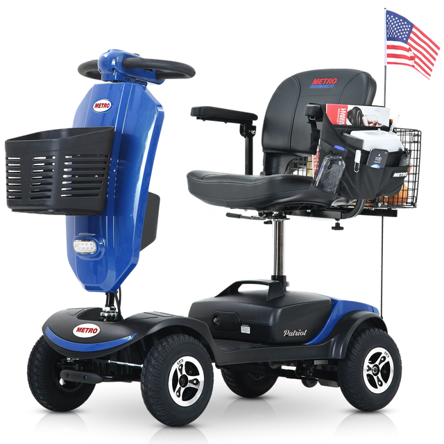 Outdoor Compact Mobility Scooter With Windshield Storage - Omega Lifestyles