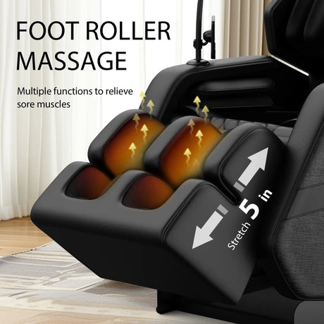 Zero Gravity Full Body Air Pressure PU Leather Massage Chair - Omega Lifestyles