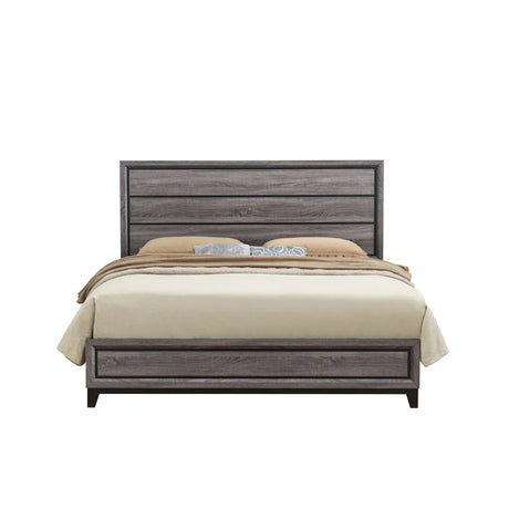 Full 5-Piece Transitional Panel Style Rubber Wood Bedroom Set - Omega Lifestyles