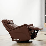 Swivel Glider Recliner With Manual Adjustable Headrest And Footrest - Omega Lifestyles