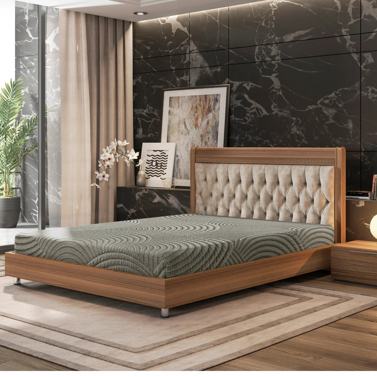 Firm 8-Inch Gel Max Cooling Memory Foam King Mattress - Omega Lifestyles