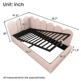 Pink Velvet Upholstered Twin Storage Daybed With Metal Frame - Omega Lifestyles