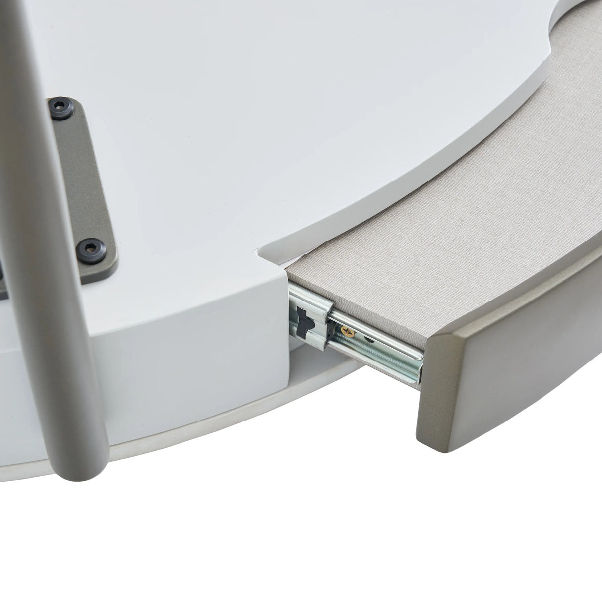 Modern Round Ceramic Top Coffee Table With Storage Drawers - Omega Lifestyles